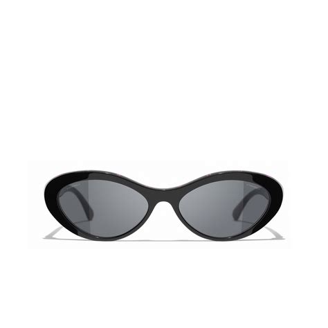 Chanel Oval Sunglasses CH5416 57 Grey & Black & Pink .